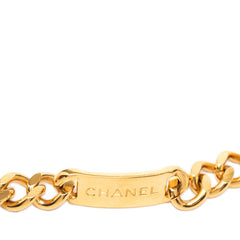 シャネル ココマーク 31 RUE CAMBON ル カンボン ロゴプレート チェーンベルト ゴールド メッキ レディース CHANEL 【中古】