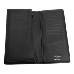 ルイ ヴィトン モノグラム エクリプス ポルトフォイユ ブラザ 長財布 M61697 グレー ブラック系 PVC レザー メンズ LOUIS VUITTON 【中古】