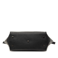 サンローラン YSLロゴ クロコ型押し ダウンタウン カバス ハンドバッグ ショルダーバッグ 2WAY LTH436832 ブラック レザー レディース SAINT LAURENT 【中古】