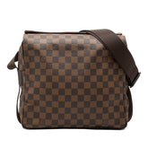 ルイ ヴィトン ダミエ ナヴィグリオ 斜め掛け ショルダーバッグ N45255 ブラウン PVC レディース LOUIS VUITTON 【中古】
