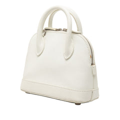 バレンシアガ ヴィル トップハンドル XXS ハンドバッグ ショルダーバッグ 2WAY 550646 ホワイト レザー レディース BALENCIAGA 【中古】
