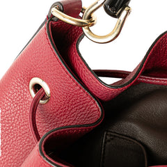 グッチ バンブー タッセル ハンドバッグ ショルダーバッグ 2WAY 387613 ワインレッド ブラック レザー レディース GUCCI 【中古】