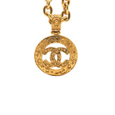 シャネル ココマーク チェーン ペンダント ネックレス 04A刻印 ゴールド メッキ レディース CHANEL 【中古】