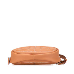 エルメス ボディ イン ザ ループ ボディバッグ ベルトバッグ ゴールド ブラウン スイフト レディース HERMES 【中古】