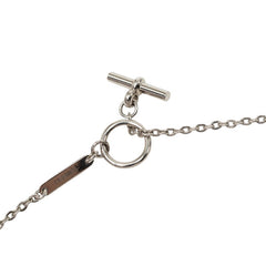 エルメス コルダージュ ロープ ネックレス シルバー メタル レディース HERMES 【中古】