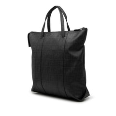 フェンディ ズッカ トートバッグ 7VA196 ブラック PVC メンズ FENDI 中古