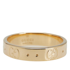 グッチ アイコン リング 指輪 #9 K18YG イエローゴールド レディース GUCCI 【中古】