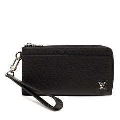 ルイ ヴィトン タイガ ジッピードラゴンヌ 長財布 M69409 ブラック ノワール レザー レディース LOUIS VUITTON 【中古】