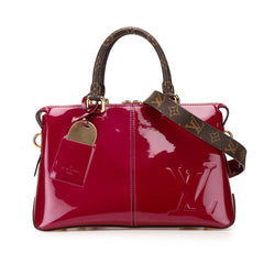 ルイ ヴィトン モノグラム モノグラム トート ミロワール ハンドバッグ ショルダーバッグ 2WAY M54640 マジェンタ パープル ブラウン パテントレザー PVC レディース LOUIS VUITTON 【中古】