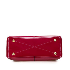 ルイ ヴィトン モノグラム モノグラム トート ミロワール ハンドバッグ ショルダーバッグ 2WAY M54640 マジェンタ パープル ブラウン パテントレザー PVC レディース LOUIS VUITTON 【中古】