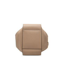 ロエベ ハンモック ドローストリングバッグ ミニ ハンドバッグ ショルダーバッグ 2WAY ブラウン レザー レディース LOEWE 【中古】