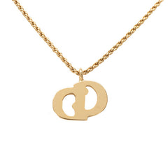 ディオール CDロゴ ネックレス ゴールド メッキ レディース Dior 【中古】