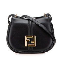 フェンディ カモン スモール ショルダーバッグ 8BS082 ブラック レザー レディース FENDI 【中古】