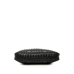 ボッテガヴェネタ イントレチャート ビジネスバッグ ブリーフケース ショルダーバッグ 2WAY ブラック レザー メンズ BOTTEGAVENETA 中古