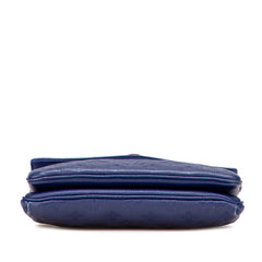 ルイ ヴィトン モノグラム アンプラント トワイス ショルダーバッグ M50262 ブルー レザー レディース LOUIS VUITTON 【中古】