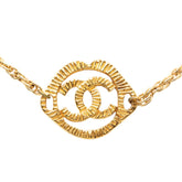 シャネル ココマーク ヴィンテージ チェーン ペンダント ネックレス ゴールド メッキ レディース CHANEL 【中古】