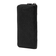 ルイ ヴィトン モノグラム アンプラント ジッピー ウォレット ヴェルティカル 長財布 M69047 ノワール ブラック レザー レディース LOUIS VUITTON 【中古】