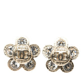 シャネル ココマーク フラワー モチーフ ピアス ゴールド メッキ ラインストーン レディース CHANEL 【中古】