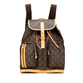 ルイ ヴィトン モノグラム サック アドボスフォール リュック バックパック M40107 ブラウン PVC レザー レディース LOUIS VUITTON 【中古】