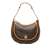 ルイ ヴィトン モノグラム トゥラムPM ワンショルダーバッグ M40076 ブラウン PVC レザー レディース LOUIS VUITTON 中古