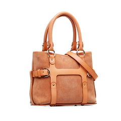 サルヴァトーレフェラガモ ハンドバッグ ショルダーバッグ 2WAY AF-21 4875 ピンク スウェード レザー レディース Salvatore Ferragamo 【中古】
