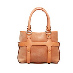 サルヴァトーレフェラガモ ハンドバッグ ショルダーバッグ 2WAY AF-21 4875 ピンク スウェード レザー レディース Salvatore Ferragamo 【中古】