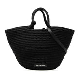 バレンシアガ イビザ ミディアム ハンドバッグ ショルダーバッグ 2WAY 695611 ブラック ナイロン レディース BALENCIAGA 【中古】