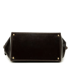 フェンディ ズッカ ハンドバッグ ショルダーバッグ 2WAY ベージュ ブラウン キャンバス レザー レディース FENDI 中古