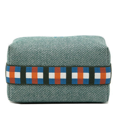 エルメス ブリッドアブラックPM ハンドバッグ グリーン マルチカラー コットン レディース HERMES 【中古】