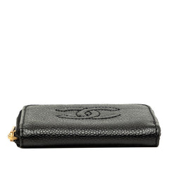 シャネル ココマーク コインケース 小銭入れ ブラック キャビアスキン レディース CHANEL 中古