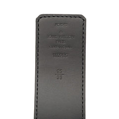 ルイ ヴィトン モノグラム エクリプス ベルト LVイニシャル 40MM リバーシブル サイズ95/38 M0285 グレー ブラック PVC レザー メンズ LOUIS VUITTON 【中古】