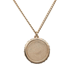 シャネル ココマーク ドーム ネックレス ゴールド ピンク メッキ ラインストーン レディース CHANEL 【中古】
