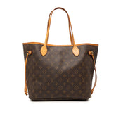 ルイ ヴィトン モノグラム ネヴァーフルMM ショルダーバッグ トートバッグ M40156 ブラウン PVC レザー レディース LOUIS VUITTON 【中古】