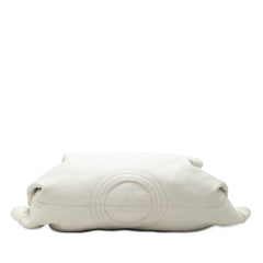 ロエベ アナグラム ナッパアイレ ハンドバッグ ホワイト レザー レディース LOEWE 【中古】