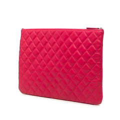シャネル ココマーク マトラッセ クラッチバッグ セカンドバッグ ピンク ラムスキン レディース CHANEL 【中古】