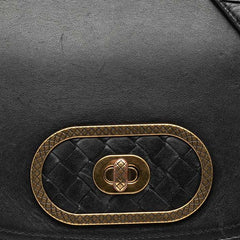 ボッテガヴェネタ イントレチャート 斜め掛け ショルダーバッグ 550436 ブラック レザー レディース BOTTEGAVENETA 【中古】