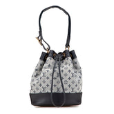 ルイ ヴィトン モノグラム ミニ ノエリー ショルダーバッグ M92685 グレー ブラック キャンバス レザー レディース LOUIS VUITTON 【中古】