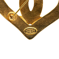 シャネル ヴィンテージ ココマーク ハート モチーフ ブローチ ゴールド メッキ レディース CHANEL 【中古】
