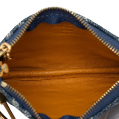 ルイ ヴィトン モノグラム デニム ポシェット クレ コインケース M95343 ブルー デニム レディース LOUIS VUITTON 【中古】