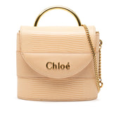 クロエ アビーロック スモール ハンドバッグ チェーンショルダーバッグ ベージュ レザー レディース Chloe 【中古】