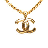 シャネル ココマーク ヴィンテージ チェーン ペンダント ネックレス ゴールド メッキ レディース CHANEL 【中古】