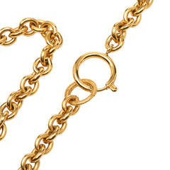 シャネル ココマーク ヴィンテージ チェーン ペンダント ネックレス ゴールド メッキ レディース CHANEL 【中古】