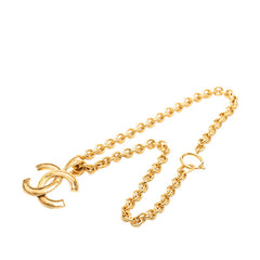 シャネル ココマーク ヴィンテージ チェーン ペンダント ネックレス ゴールド メッキ レディース CHANEL 【中古】