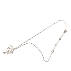 ディオール I LOVE DIOR ハートアロー チェーン ペンダント ネックレス シルバー メタル レディース Dior 【中古】