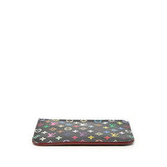 ルイ ヴィトン モノグラム マルチカラー ポシェットクレ コインケース M60279 ノワール ブラック PVC レザー レディース LOUIS VUITTON 【中古】