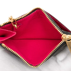 ルイ ヴィトン モノグラム マルチカラー ポシェットクレ コインケース M60279 ノワール ブラック PVC レザー レディース LOUIS VUITTON 【中古】