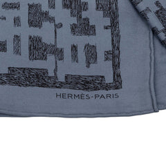 エルメス スカーフ 大判スカーフ グレー系 シルク レディース HERMES 中古
