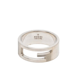 グッチ ブランデッドG リング 指輪 #17 SV925 シルバー レディース GUCCI 【中古】