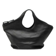 バレンシアガ メガジップ ハンドバッグ 656078 ブラック レザー レディース BALENCIAGA 【中古】