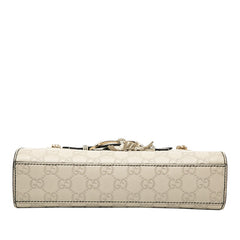 グッチ グッチシマ エミリー ホースビット チェーン ショルダーバッグ 369621 ベージュ レザー レディース GUCCI 【中古】